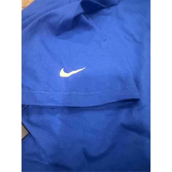 NWT Nike Run To Live Spell Out T Shirt Men Sz XXL Blue Athletic Active Cotton Ru - Picture 5 of 8